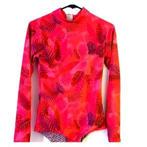 Acacia Swim Ehukai fullpiece XL psychedelic leaf